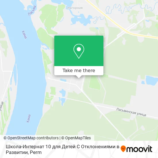 Школа-Интернат 10 для Детей С Отклонениями в Развитии map