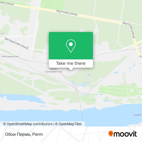 Обои Пермь map