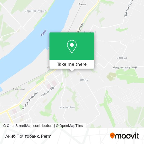 Акиб Почтобанк map