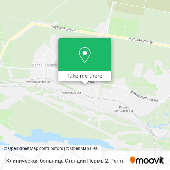 Клиническая больница Станции Пермь-2 map