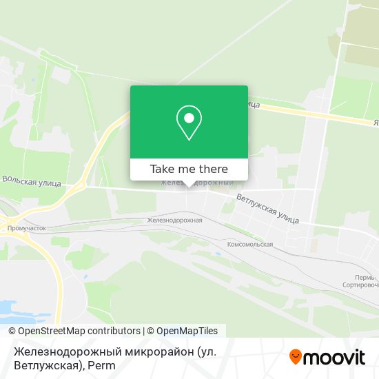 Железнодорожный микрорайон (ул. Ветлужская) map