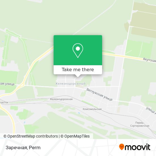 Заречная map