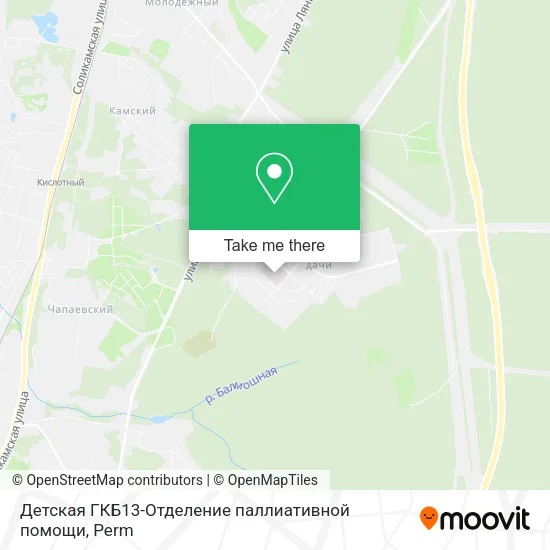 Детская ГКБ13-Отделение паллиативной помощи map