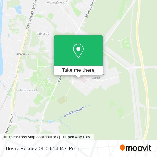 Почта России ОПС 614047 map