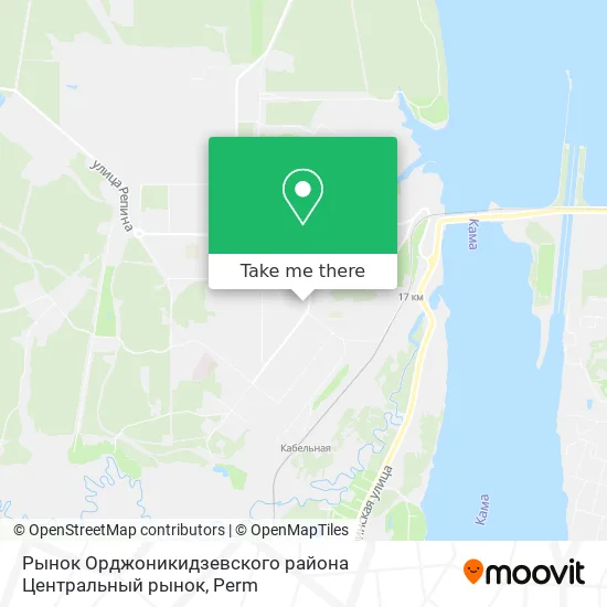 Рынок Орджоникидзевского района Центральный рынок map