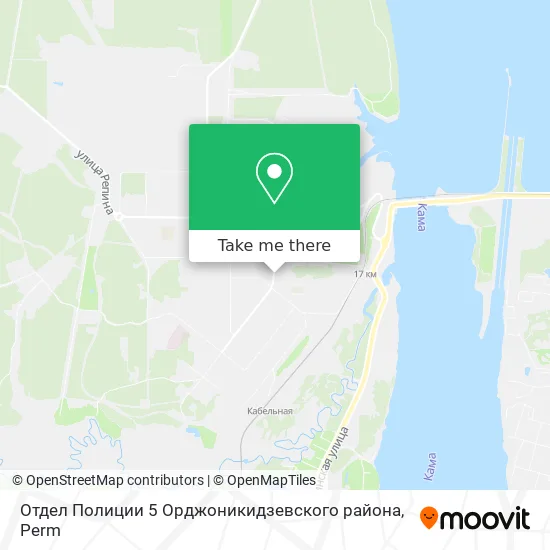 Отдел Полиции 5 Орджоникидзевского района map