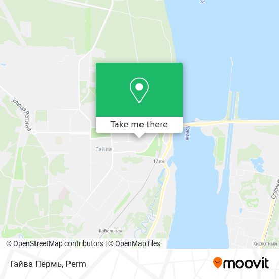 Гайва Пермь map