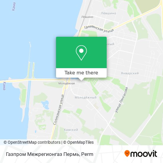 Газпром Межрегионгаз Пермь map