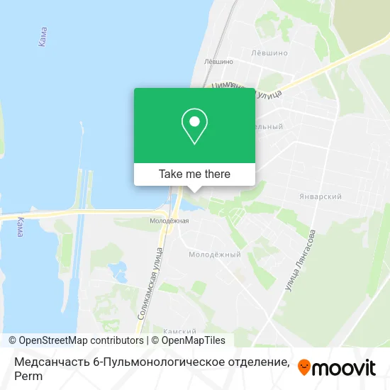 Медсанчасть 6-Пульмонологическое отделение map