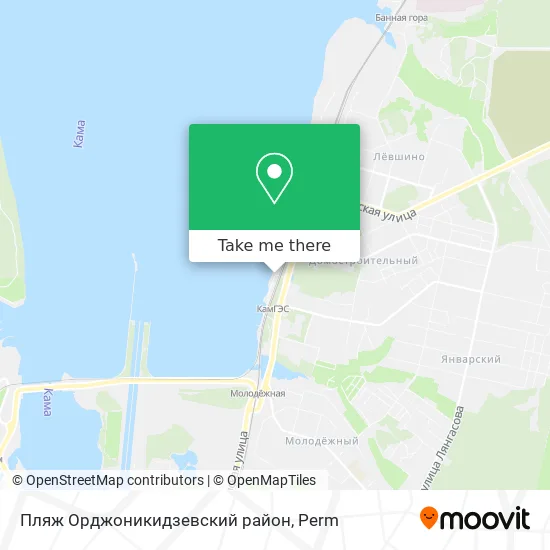 Пляж Орджоникидзевский район map