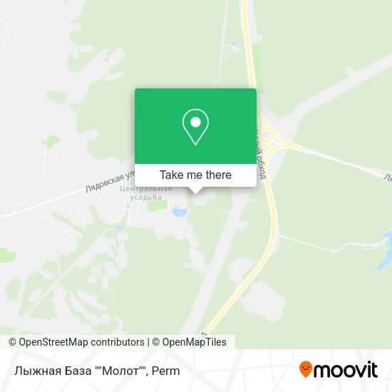 Лыжная База ""Молот"" map