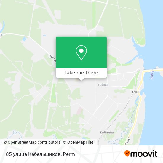 85 улица Кабельщиков map