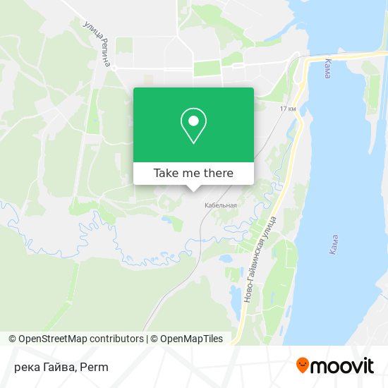 река Гайва map