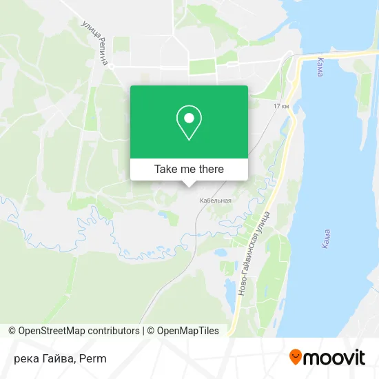 река Гайва map