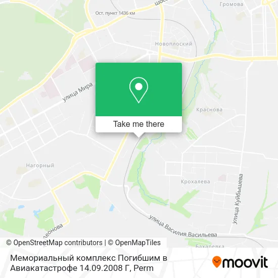 Мемориальный комплекс Погибшим в Авиакатастрофе 14.09.2008 Г map