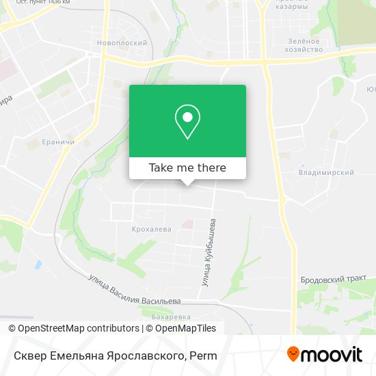 Сквер Емельяна Ярославского map