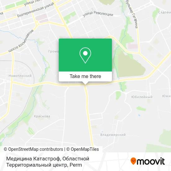 Медицина Катастроф, Областной Территориальный центр map