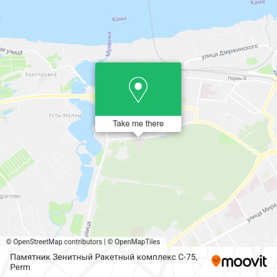 Памятник Зенитный Ракетный комплекс С-75 map