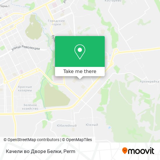 Качели во Дворе Белки map