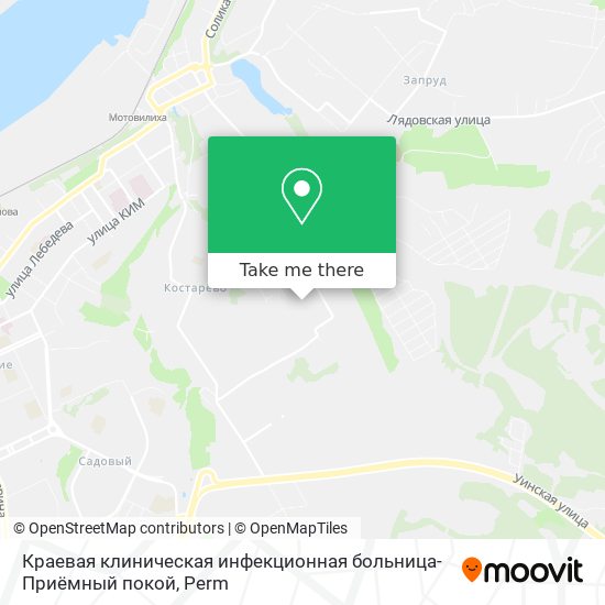Краевая клиническая инфекционная больница-Приёмный покой map