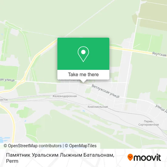 Памятник Уральским Лыжным Батальонам map