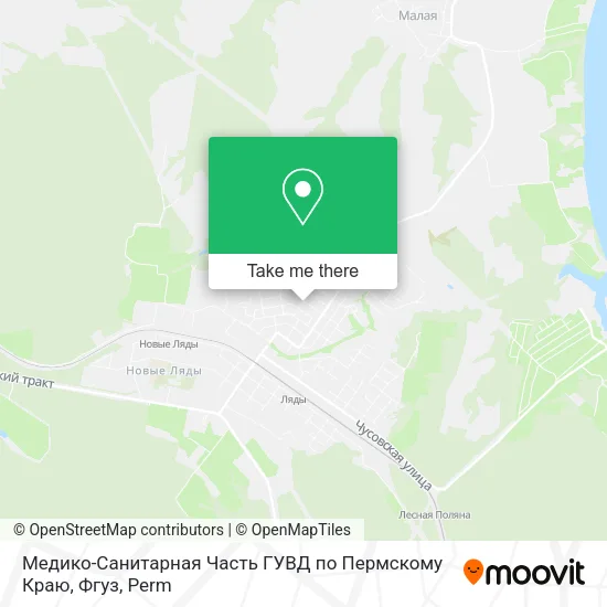 Медико-Санитарная Часть ГУВД по Пермскому Краю, Фгуз map