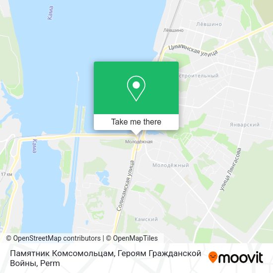 Памятник Комсомольцам, Героям Гражданской Войны map