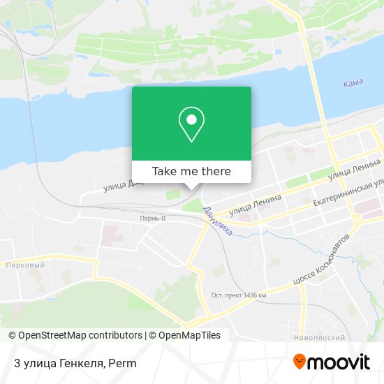 3 улица Генкеля map