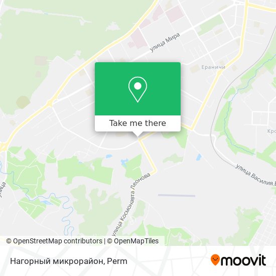 Нагорный микрорайон map