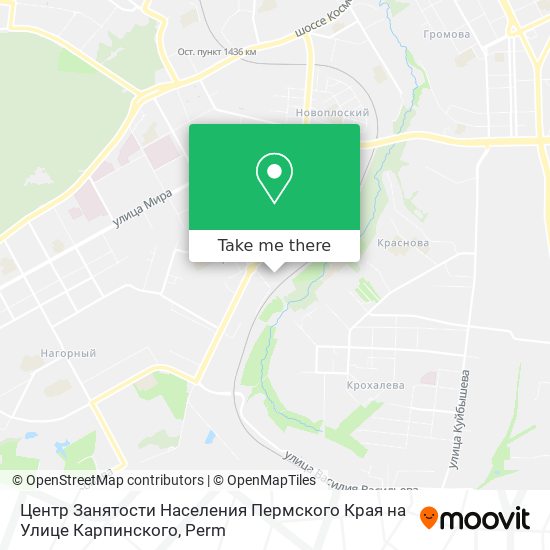 Центр Занятости Населения Пермского Края на Улице Карпинского map