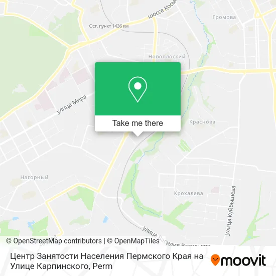 Центр Занятости Населения Пермского Края на Улице Карпинского map