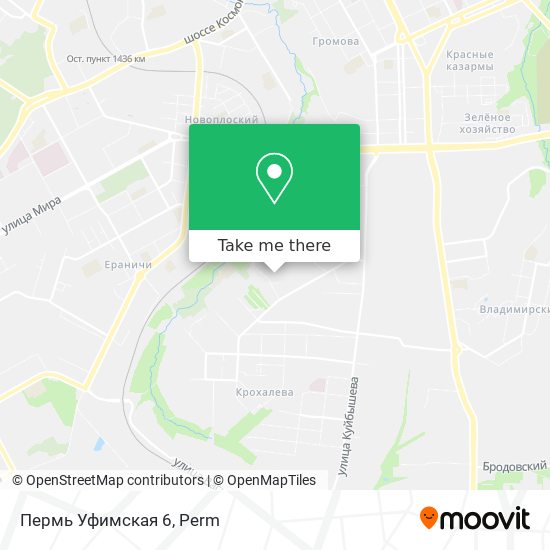 Пермь Уфимская 6 map