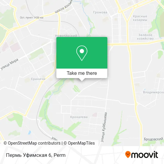 Пермь Уфимская 6 map