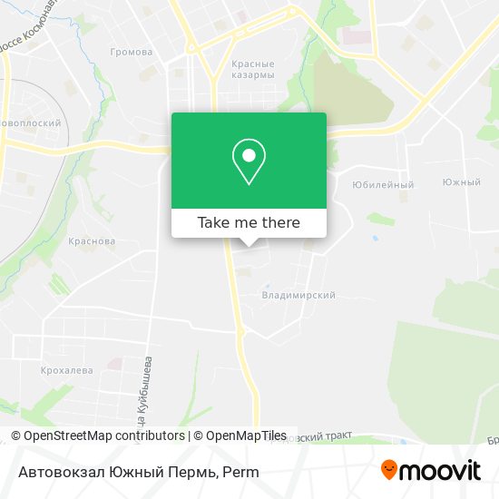 Автовокзал Южный Пермь map