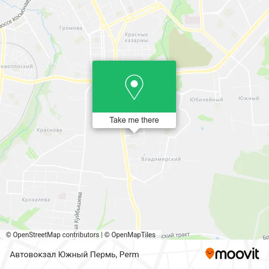 Автовокзал Южный Пермь map