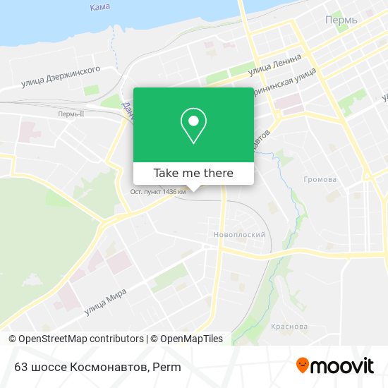 63 шоссе Космонавтов map