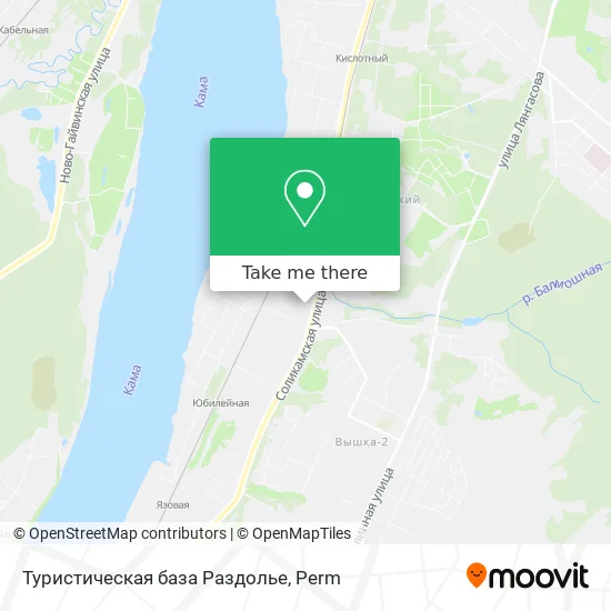 Туристическая база Раздолье map