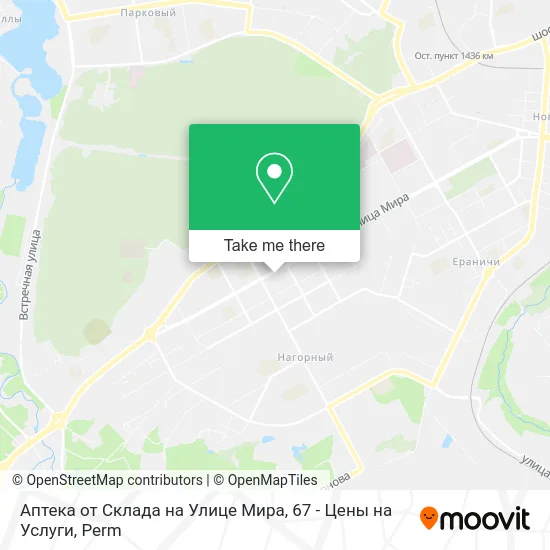 Аптека от Склада на Улице Мира, 67 - Цены на Услуги map