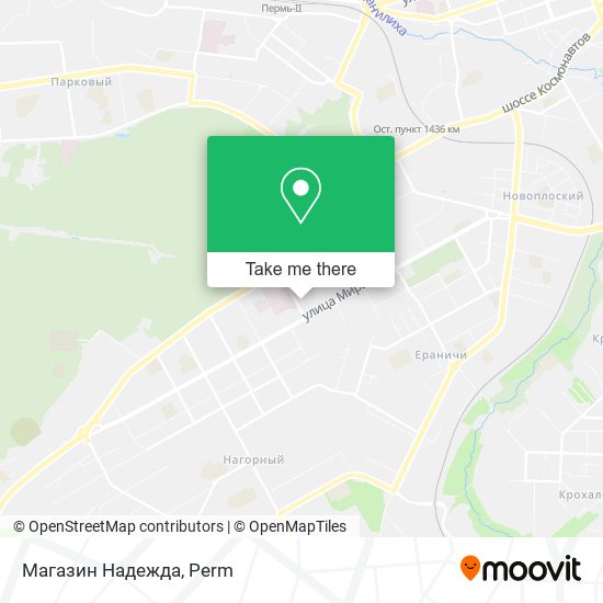 Магазин Надежда map