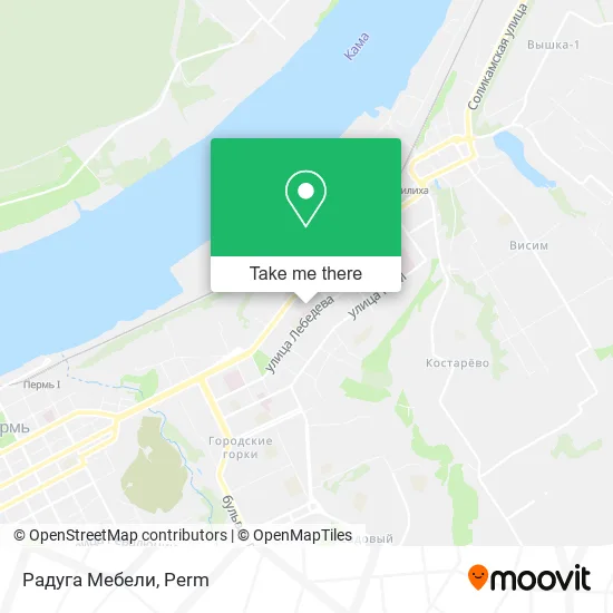 Радуга Мебели map