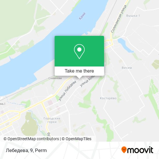 Лебедева, 9 map