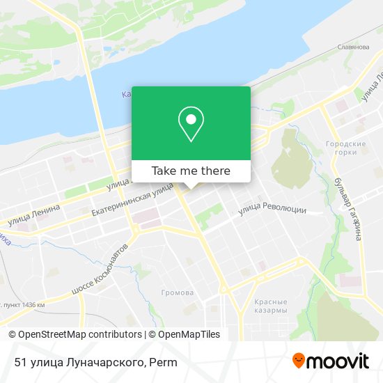 51 улица Луначарского map