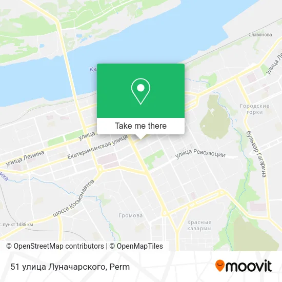 51 улица Луначарского map