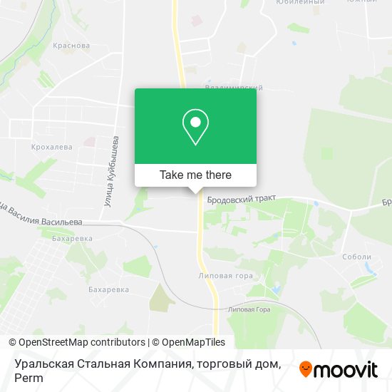 Уральская Стальная Компания, торговый дом map