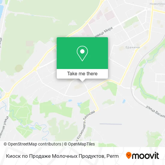 Киоск по Продаже Молочных Продуктов map