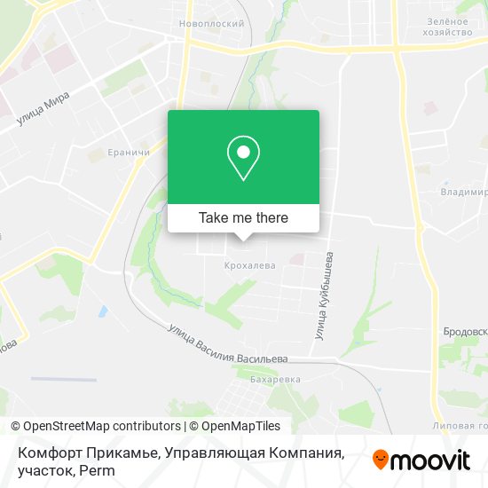 Комфорт Прикамье, Управляющая Компания, участок map