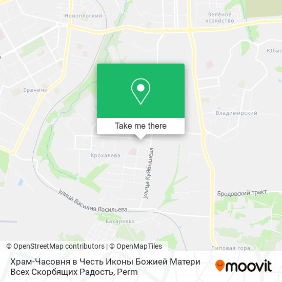 Храм-Часовня в Честь Иконы Божией Матери Всех Скорбящих Радость map