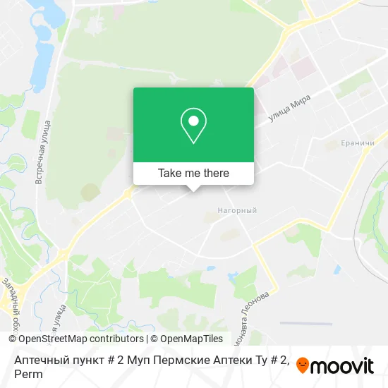 Аптечный пункт # 2 Муп Пермские Аптеки Ту # 2 map