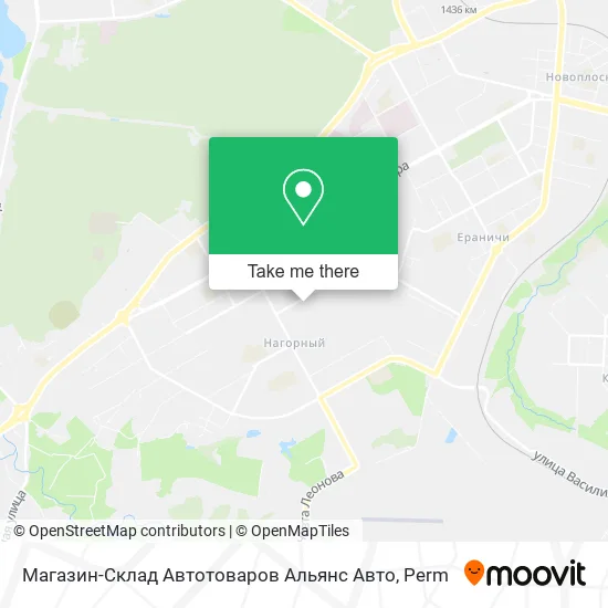 Магазин-Склад Автотоваров Альянс Авто map