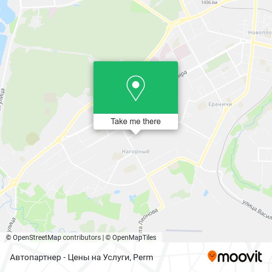 Автопартнер - Цены на Услуги map
